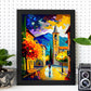 Pincel de pintura al óleo nacnic huesca golpes coloridos happy c. Estampados de arte de pared estético para el diseño de dormitorio o sala de estar.-Artwork-Nacnic-Nacnic Estudio SL