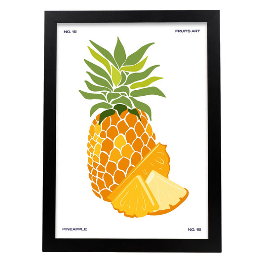 Pineapple with sliced-Artwork-Nacnic-A3-Sin marco-Nacnic Estudio SL