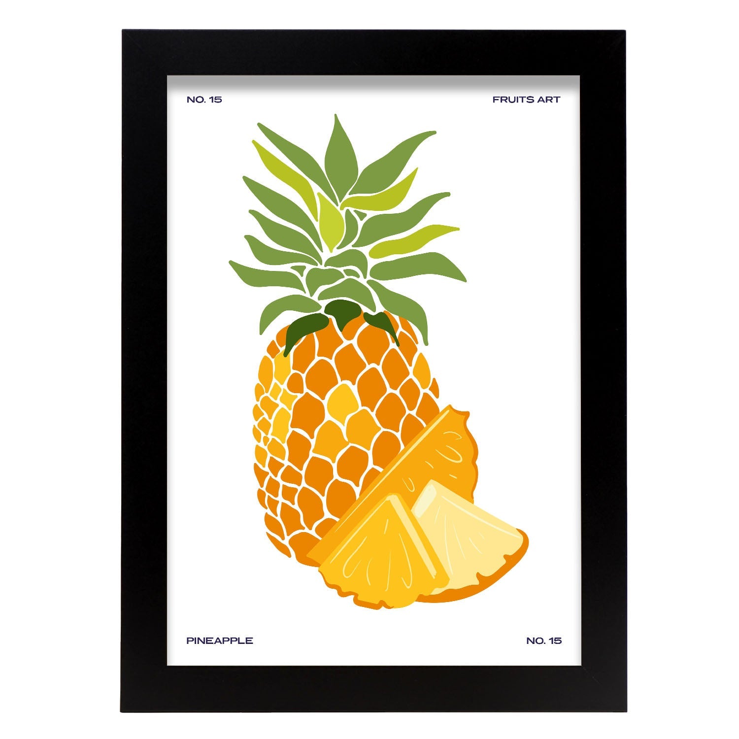 Pineapple with sliced-Artwork-Nacnic-A4-Sin marco-Nacnic Estudio SL