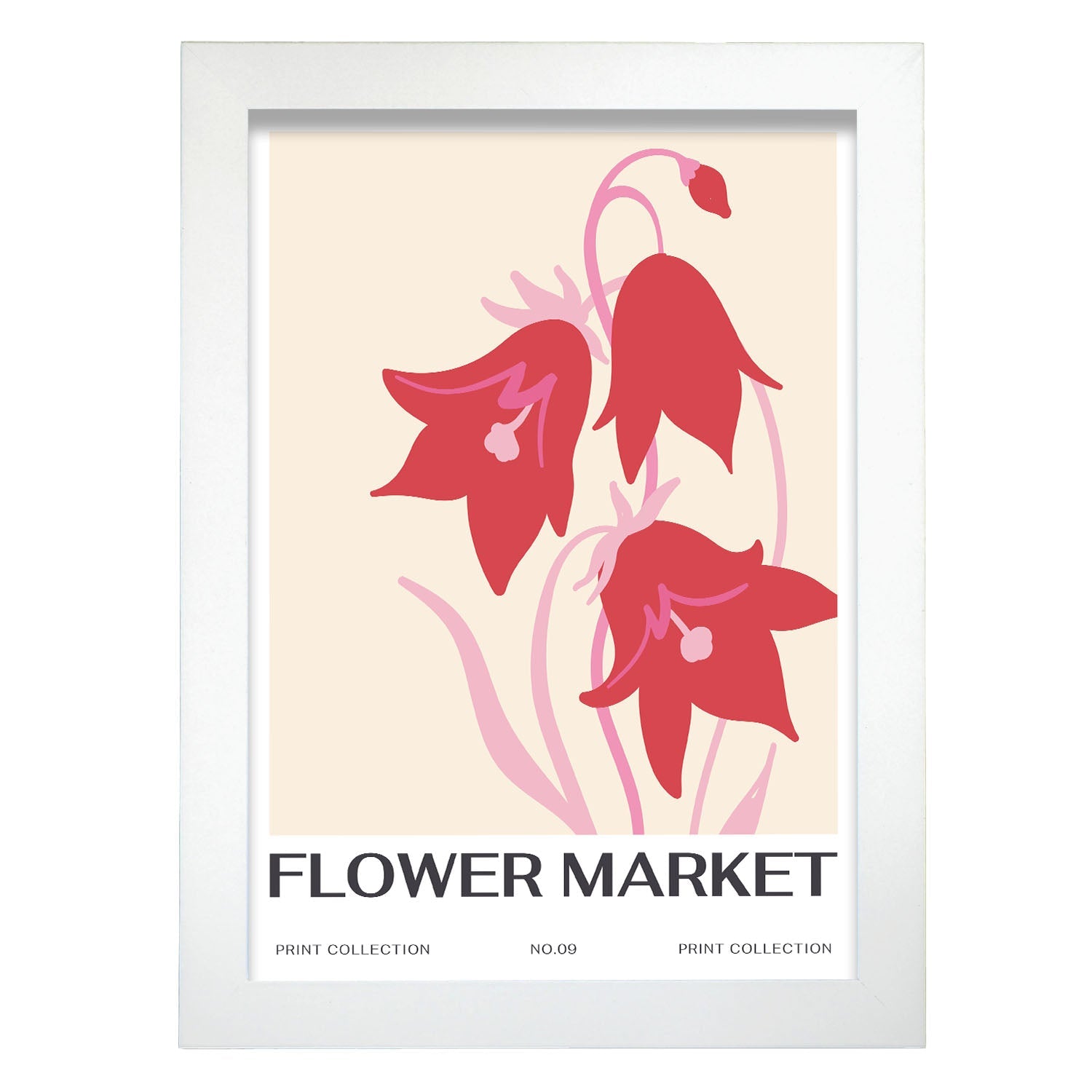 Pink bell flowers-Artwork-Nacnic-A4-Marco Blanco-Nacnic Estudio SL