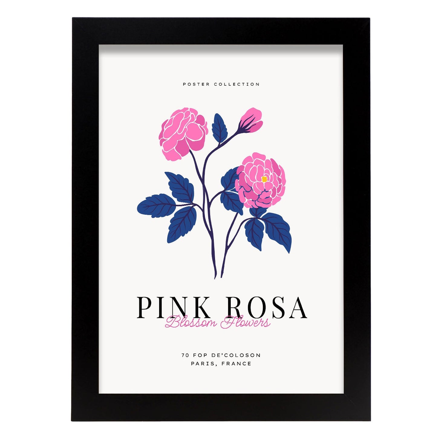 Pink Rose-Artwork-Nacnic-A4-Sin marco-Nacnic Estudio SL