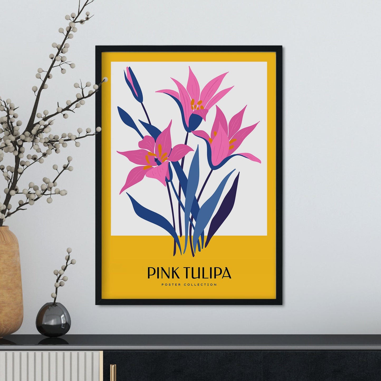 Pink Tulip-Artwork-Nacnic-Nacnic Estudio SL