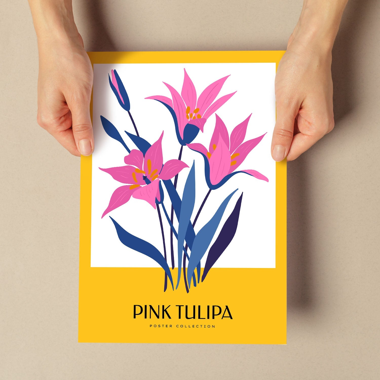 Pink Tulip-Artwork-Nacnic-Nacnic Estudio SL