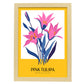 Pink Tulip-Artwork-Nacnic-A3-Marco Madera clara-Nacnic Estudio SL
