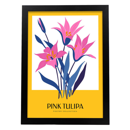Pink Tulip-Artwork-Nacnic-A3-Sin marco-Nacnic Estudio SL