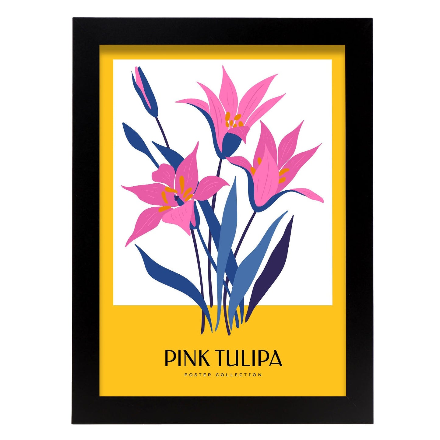 Pink Tulip-Artwork-Nacnic-A4-Sin marco-Nacnic Estudio SL