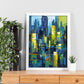 Póster de Pintura Abstracta Inspirada en la C