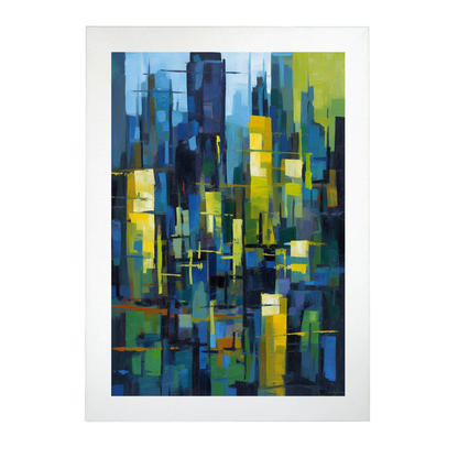 Póster de Pintura Abstracta Inspirada en la C