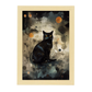 Póster de pintura surrealista Sumi-E japonés