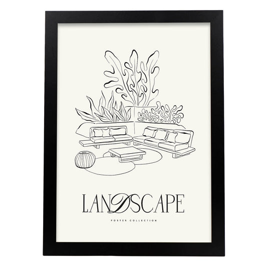 Plant Living room-Artwork-Nacnic-A3-Sin marco-Nacnic Estudio SL
