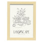 Plant Living room-Artwork-Nacnic-A4-Marco Madera clara-Nacnic Estudio SL