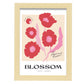 Poppy Flower Floral-Artwork-Nacnic-A4-Marco Madera clara-Nacnic Estudio SL