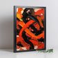 Póster Abstracto Vibrante Letra B