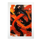 Póster Abstracto Vibrante Letra B
