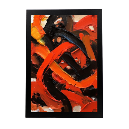 Póster Abstracto Vibrante Letra B
