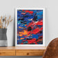 Póster Abstracto de Energía y Colores