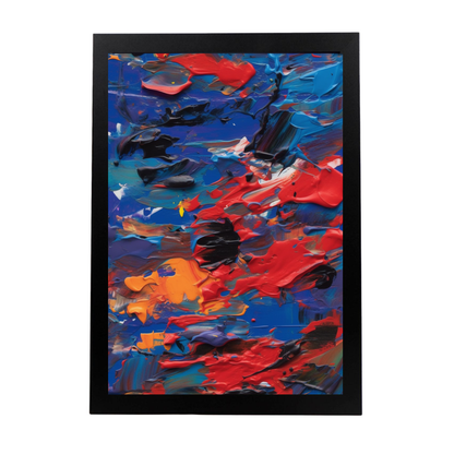 Póster Abstracto de Energía y Colores