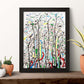 Póster Abstracto de Líneas Curvas Wu Guanzho