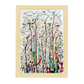 Póster Abstracto de Líneas Curvas Wu Guanzho