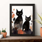 Póster Abstracto Gato Bohemio Negro
