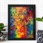 Poster Abstracto Vibrante con B Audaz