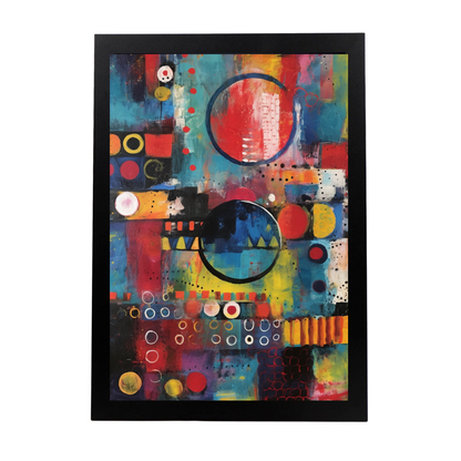 Lámina Abstracta Colorida Letra B Negrita