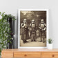 Lámina Antigua Foto de Soldados Imperiales Victorianos