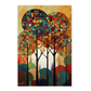 Póster Árboles con Fondo Decorativo de Rosina Wachtmeister