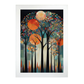 Póster Árboles con Fondo Decorativo de Rosina Wachtmeister