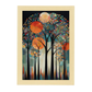 Póster Árboles con Fondo Decorativo de Rosina Wachtmeister