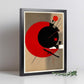 Póster de la Bauhaus: Sol Rojo