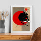 Póster de la Bauhaus: Sol Rojo