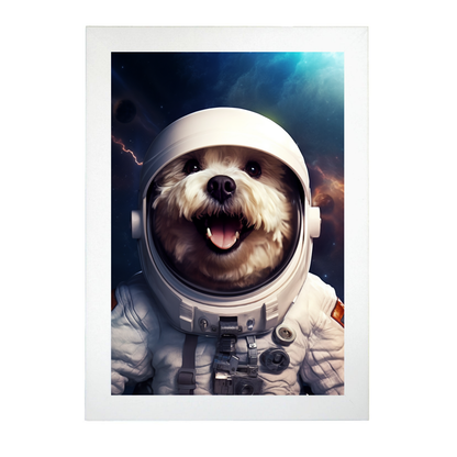 Póster de Bichón Astronauta Sonriente