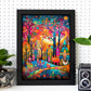 Póster de Bosque Caprichoso y Criaturas Juguetonas