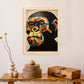 Póster Chimpancé estilo Victor Vasarely