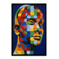 Póster de Vaca estilo Vasarely