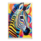 Póster Cebra Estilo Vasarely