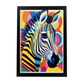 Póster Cebra Estilo Vasarely