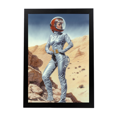 Póster de Chica Joven en Planeta Alienigena