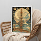 Póster Ciclos Lunares - Estilo Ukiyo-e