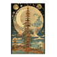Póster Ciclos Lunares - Estilo Ukiyo-e