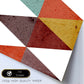 Poster con dibújo de geometría colorida. Lámina Formas otoño 3, ilustrada con con formas y figuras llenas de color.-Artwork-Nacnic-Nacnic Estudio SL