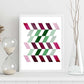Poster con dibújo de geometría colorida. Lámina Lilas verdes, ilustrada con con formas y figuras llenas de color.-Artwork-Nacnic-Nacnic Estudio SL