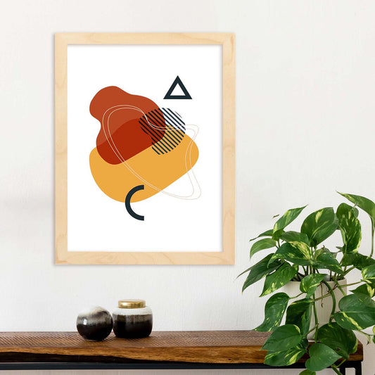 Poster con diseño de collage abstracto. Lámina colorida con formas y figuras. Abstracto 1.-Artwork-Nacnic-Nacnic Estudio SL