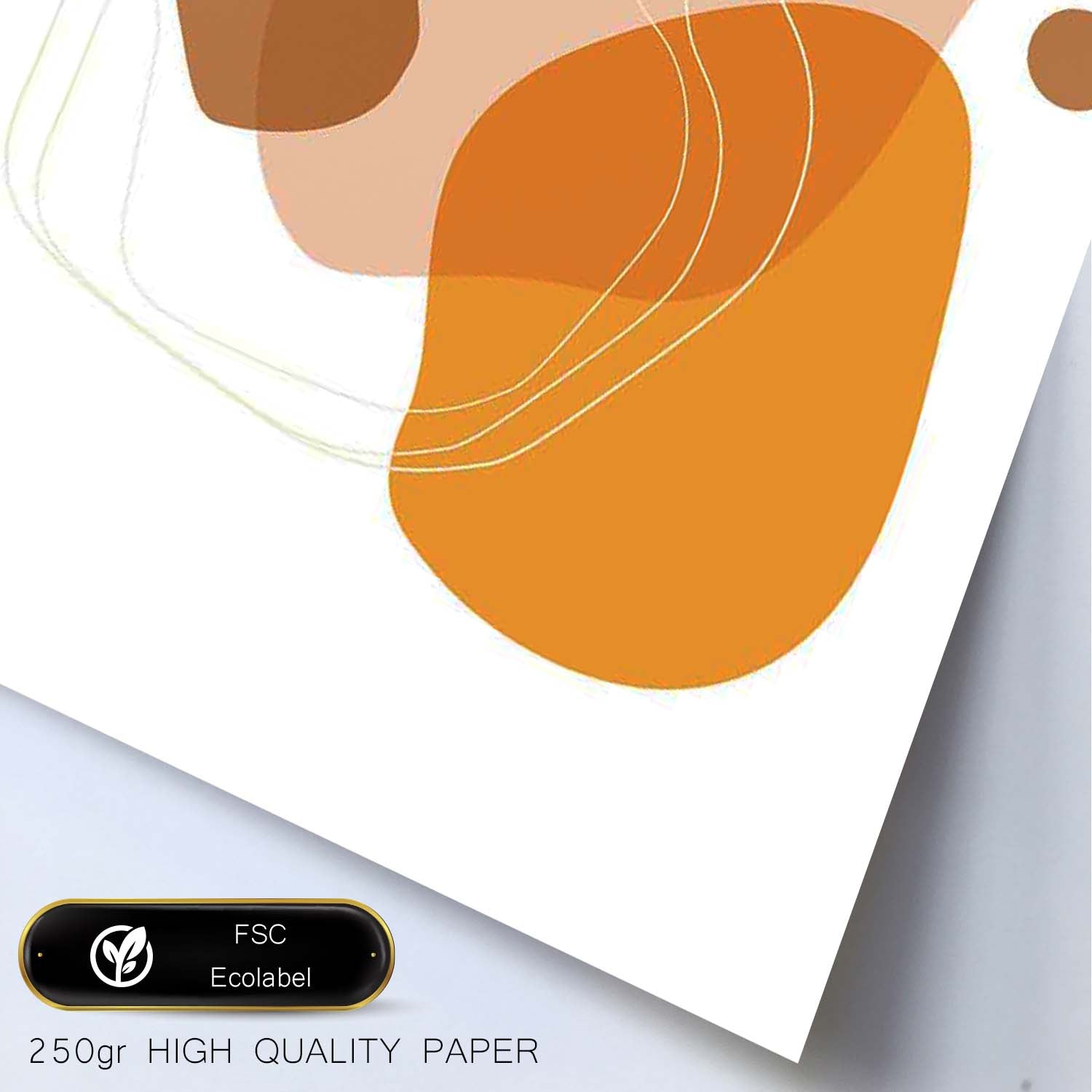 Poster con diseño de collage abstracto. Lámina colorida con formas y figuras. Abstracto 2.-Artwork-Nacnic-Nacnic Estudio SL
