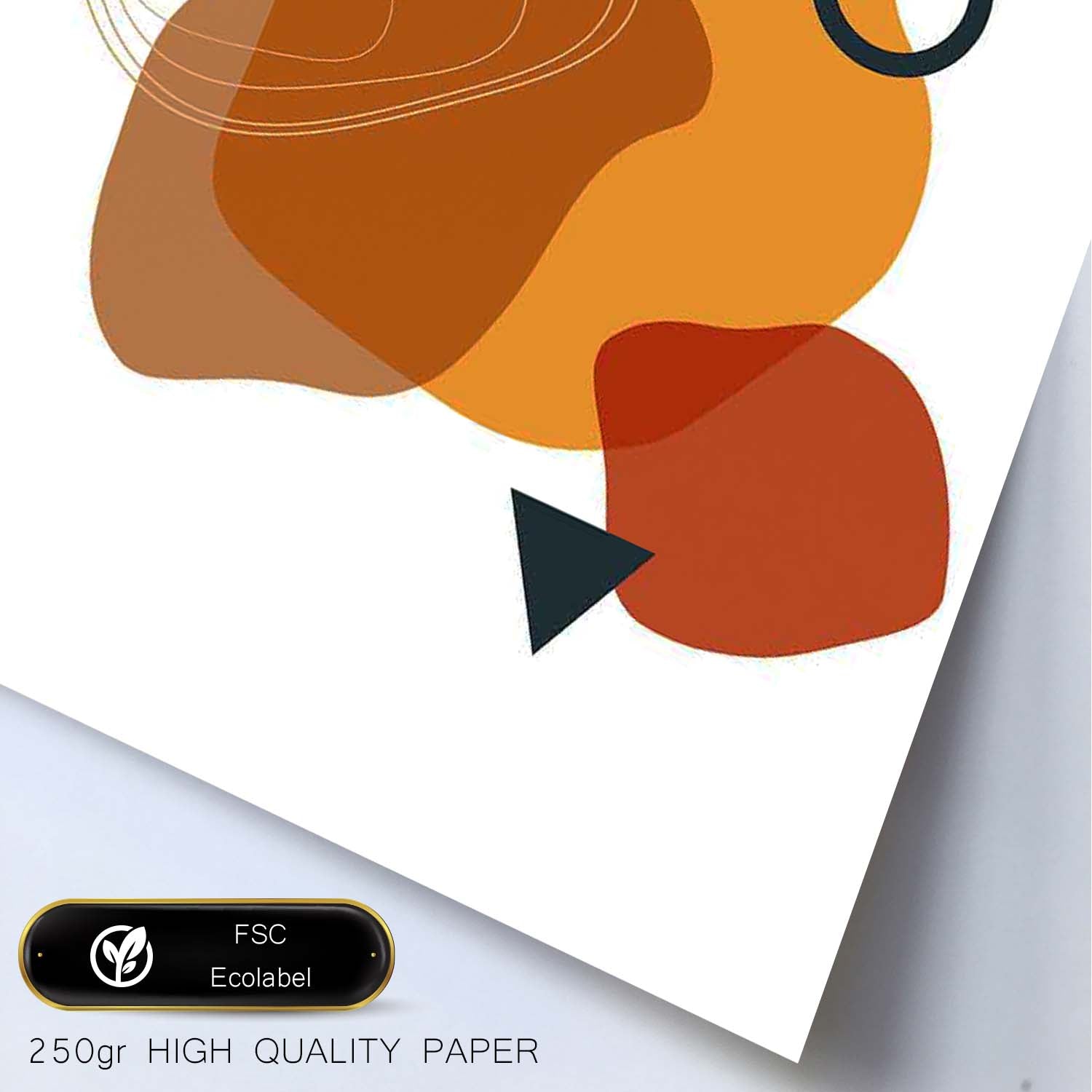 Poster con diseño de collage abstracto. Lámina colorida con formas y figuras. Abstracto 3.-Artwork-Nacnic-Nacnic Estudio SL