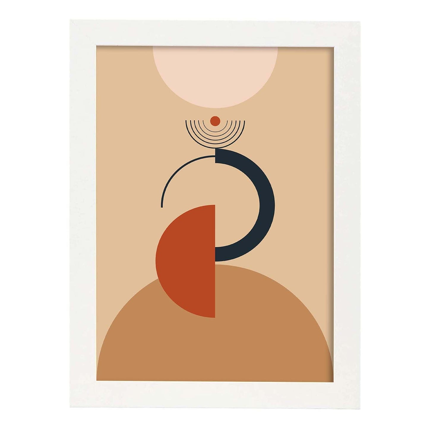 Poster con diseño de constructivismo abstracto. Lámina colorida con formas y figuras. Constructivismo 2.-Artwork-Nacnic-A3-Marco Blanco-Nacnic Estudio SL