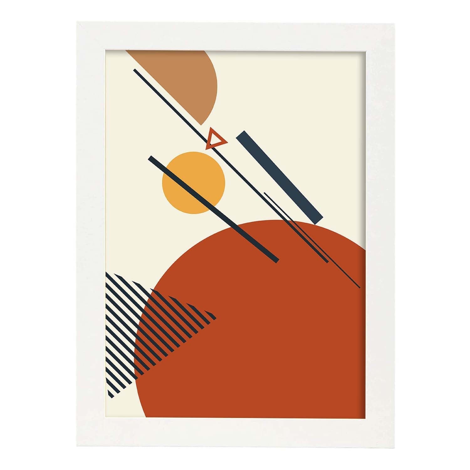 Poster con diseño de constructivismo abstracto. Lámina colorida con formas y figuras. Constructivismo 3.-Artwork-Nacnic-A3-Marco Blanco-Nacnic Estudio SL