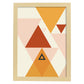 Poster con diseño de constructivismo abstracto. Lámina colorida con formas y figuras. Constructivismo 4.-Artwork-Nacnic-A3-Marco Madera clara-Nacnic Estudio SL