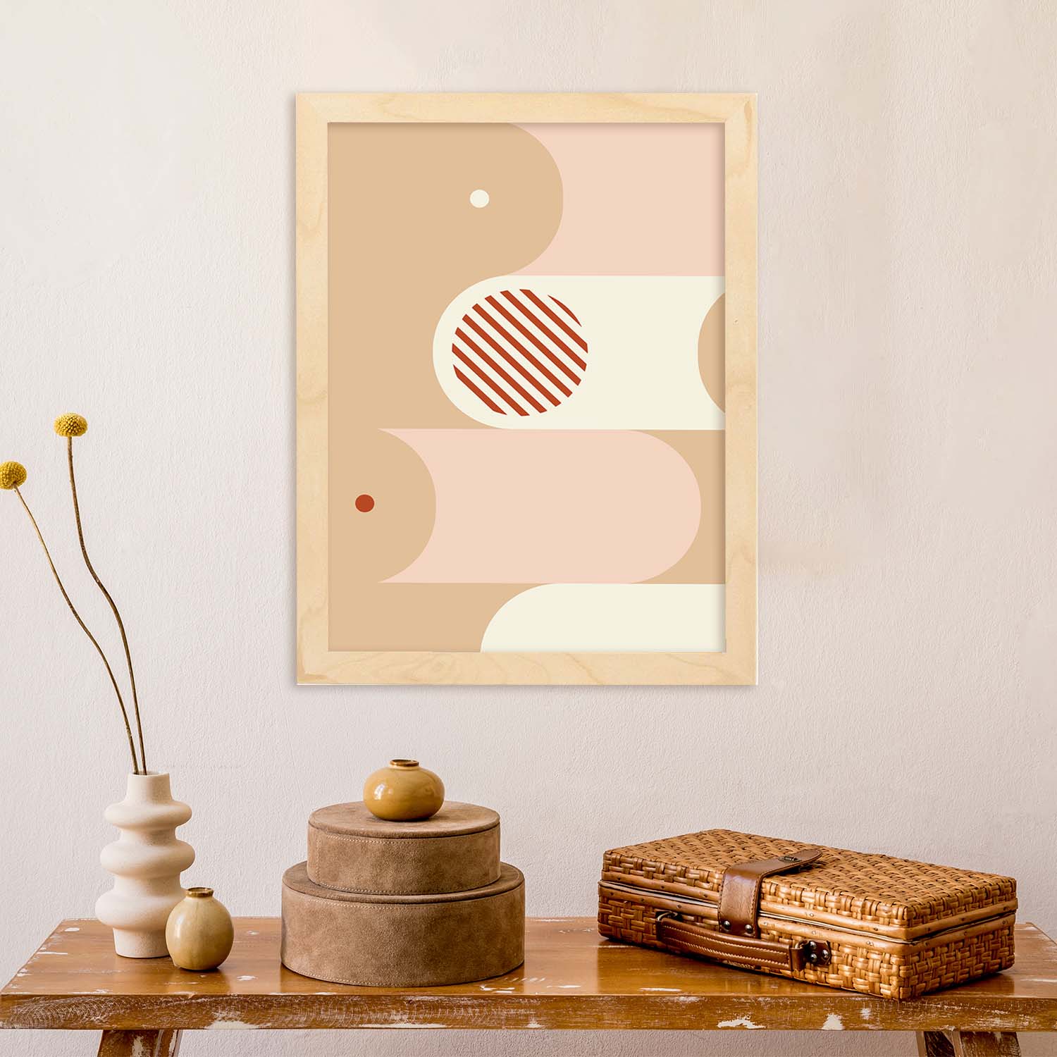 Poster con diseño de constructivismo abstracto. Lámina colorida con formas y figuras. Constructivismo 7.-Artwork-Nacnic-Nacnic Estudio SL